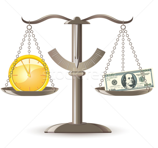 scales choice time money Stock photo © konturvid