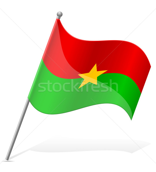 flag of Burkina Faso vector illustration Stock photo © konturvid