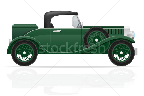 old retro car vector illustration Stock photo © konturvid