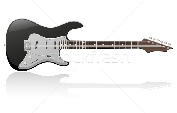 electric guitar vector illustration Stock photo © konturvid