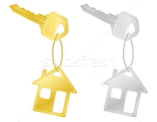 house keys door lock vector illustration Stock photo © konturvid