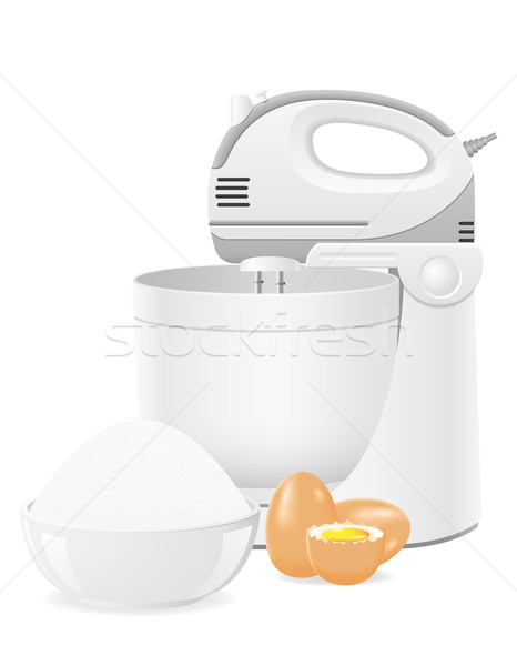 kitchen mixer vector illustration Stock photo © konturvid