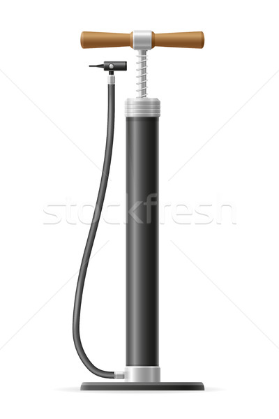 Maşină mână aer pompa stoc izolat Imagine de stoc © konturvid
