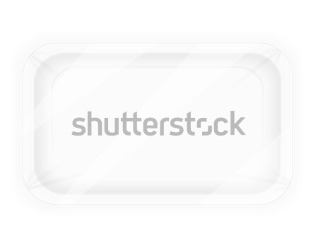 white plastic container packaging for food vector illustration Stock photo © konturvid