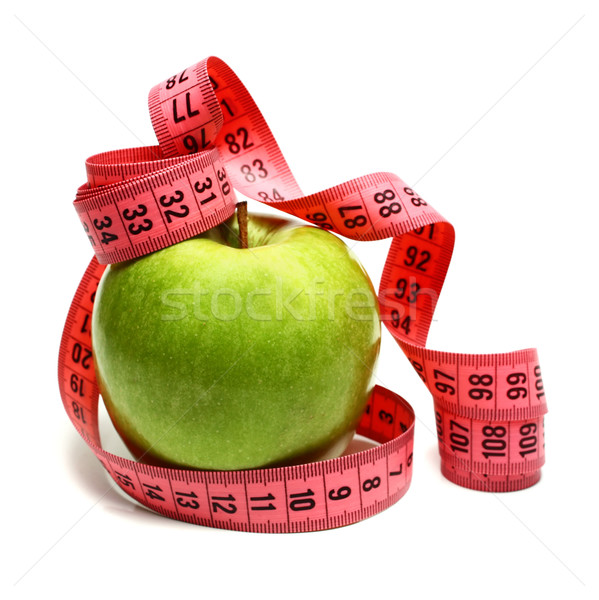 Fita maçã dieta isolado branco Foto stock © konturvid