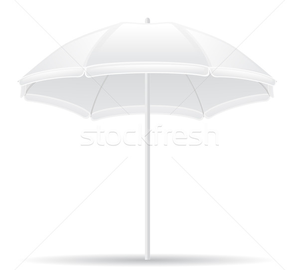 Parasol isolé blanche soleil design été [[stock_photo]] © konturvid