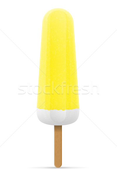 [[stock_photo]]: Crème · glacée · congelés · jus · bâton · isolé · blanche