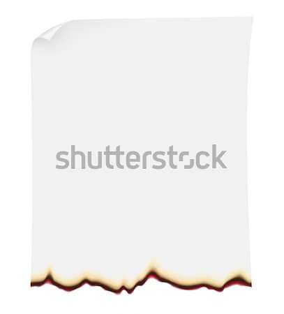 burnt paper vector illustration Stock photo © konturvid