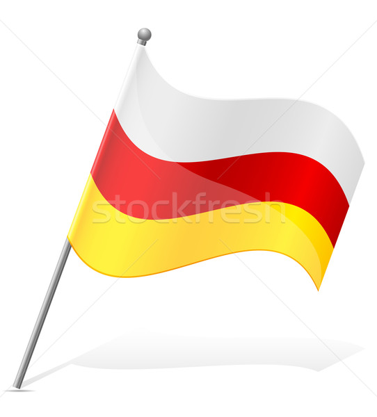 flag of South Ossetia vector illustration Stock photo © konturvid