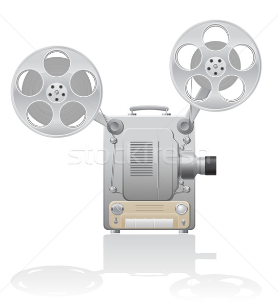 Cinema proiettore isolato bianco home industria Foto d'archivio © konturvid