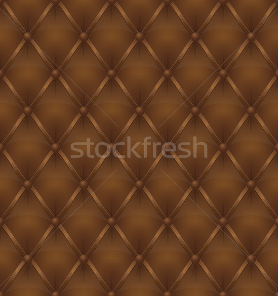 Marrón cuero tapicería sin costura moda resumen Foto stock © konturvid