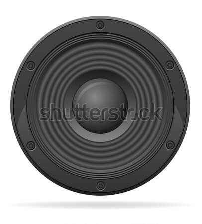 Akustischen Lautsprecher isoliert weiß abstrakten Design Stock foto © konturvid