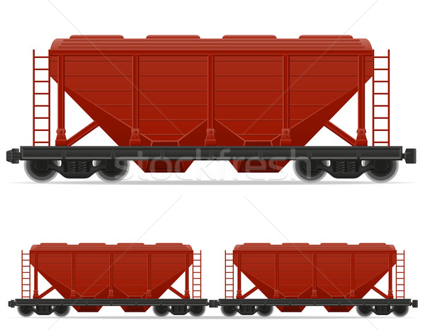 railway carriage train vector illustration Stock photo © konturvid