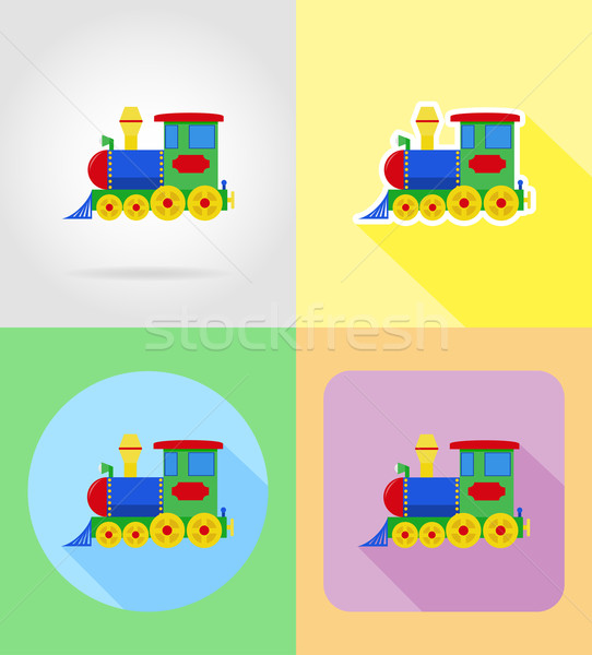 baby toys and accessories flat icons vector illustration Stock photo © konturvid