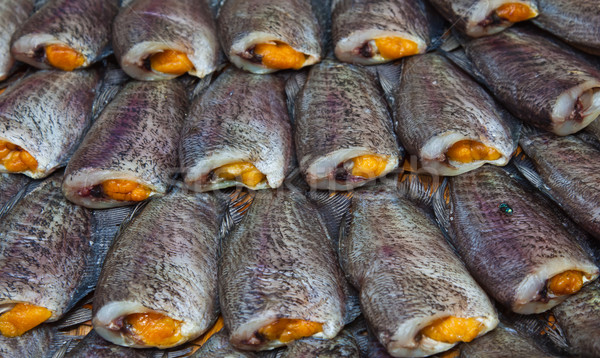 sun dried gourami fish Stock photo © koratmember