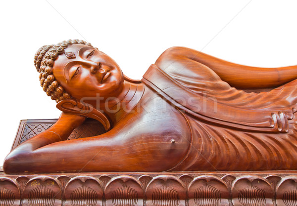 Stock fotó: Alszik · fa · Buddha · nagy · kép · Thaiföld