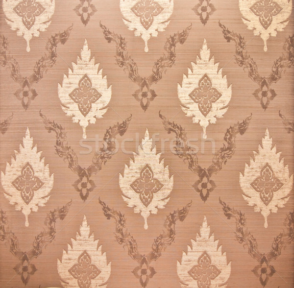 Tajska klasyczny sztuki wzór ściany tkaniny Zdjęcia stock © koratmember
