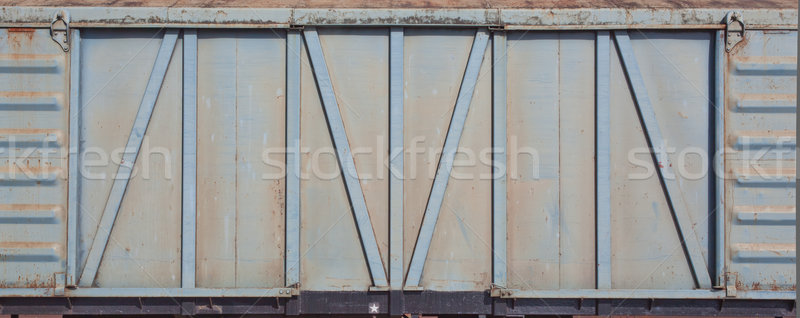 鉄道 コンテナ ドア ヴィンテージ ドア さびた ストックフォト © koratmember