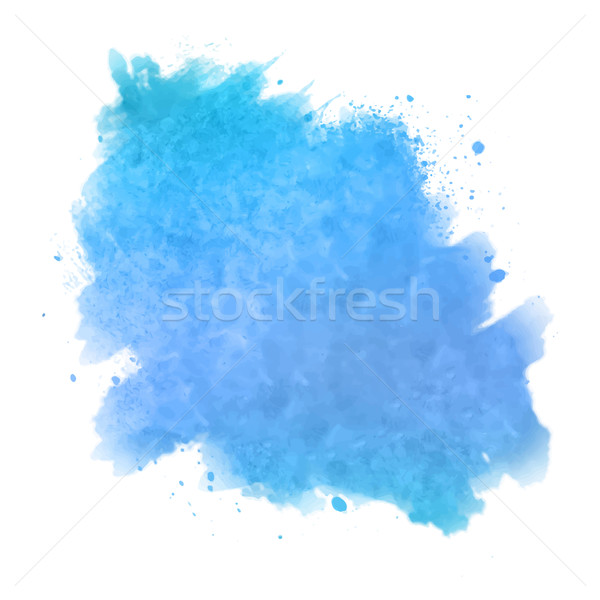 Abstract aquarel plek geschilderd vector hand Stockfoto © kostins