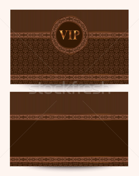 Vector Luxury VIP Business Card Stock photo © kostins