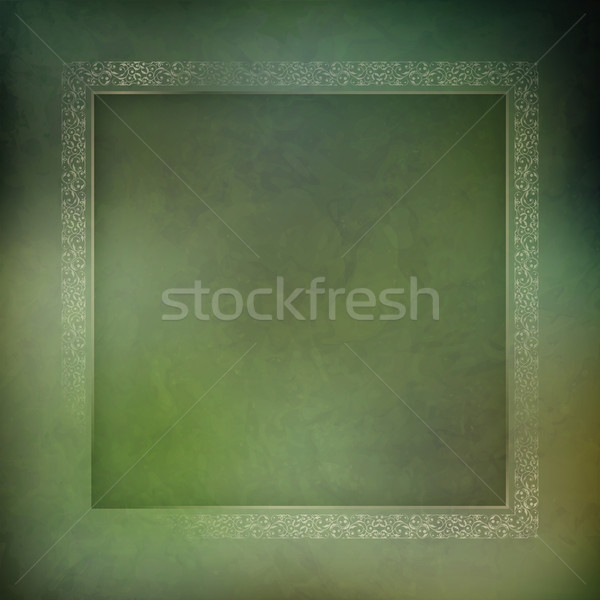 Abstract vettore frame verde texture vernice Foto d'archivio © kostins