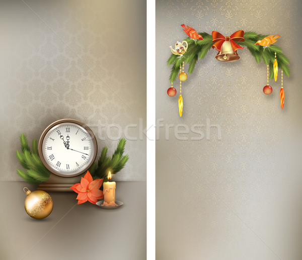 Christmas retro banners Stock photo © kostins