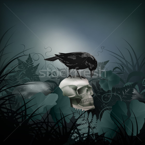 Halloween vector night scene Stock photo © kostins