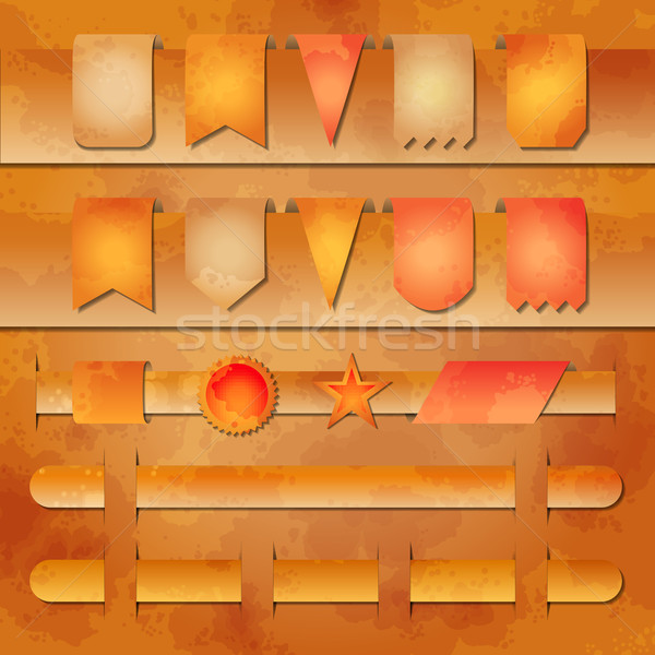 Stock photo: Vector set of banners and label tags for web