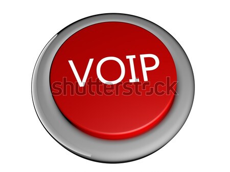 Voip rosso pulsante testo rendering 3d business Foto d'archivio © Koufax73