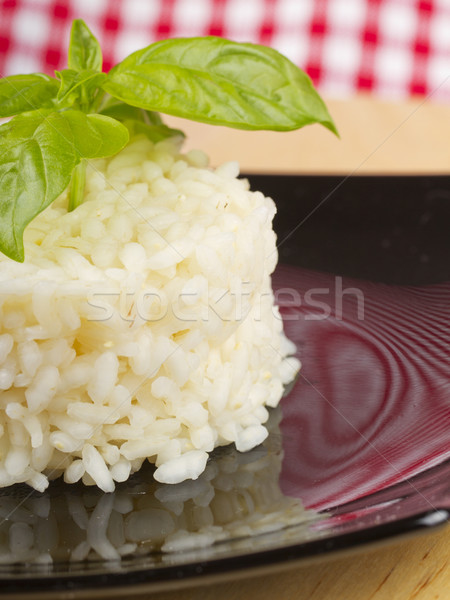 Rijst vorm basilicum gelukkig fitness Stockfoto © Koufax73