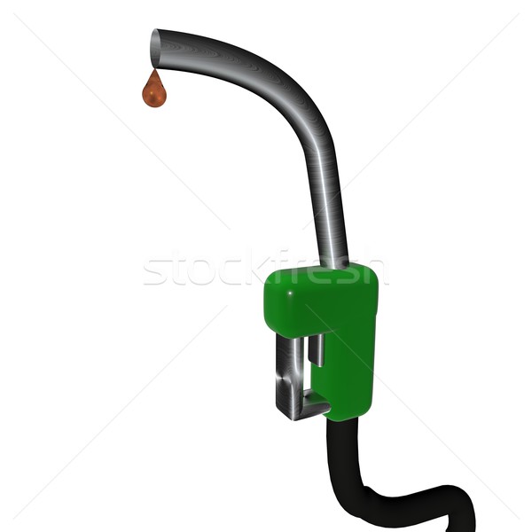 Benzin pumpen isoliert weiß 3d render Industrie Stock foto © Koufax73