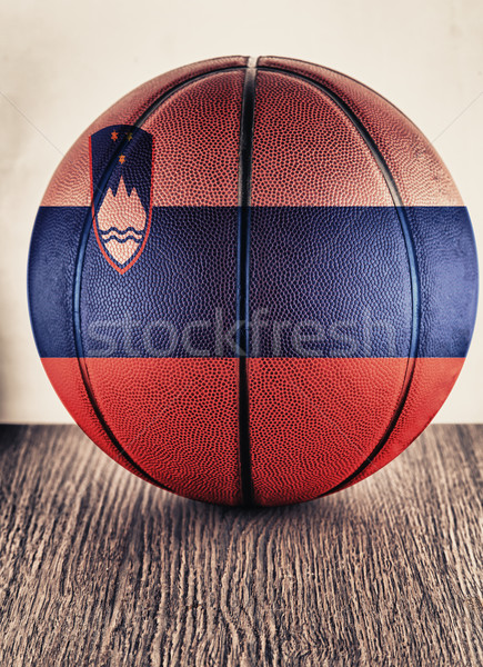 Eslovenia baloncesto edad cuero bandera Foto stock © Koufax73