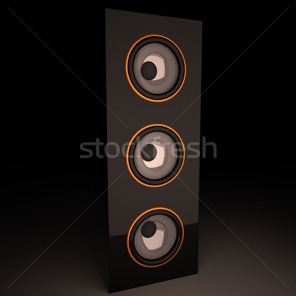 Amper ayakta dikey 3d render kare görüntü Stok fotoğraf © Koufax73