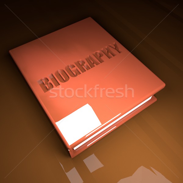 Biography book, 3d Stock photo © Koufax73