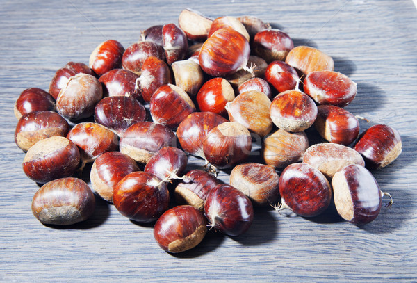 Chestnuts over table Stock photo © Koufax73