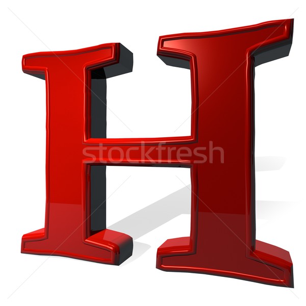 Stock photo: Letter H