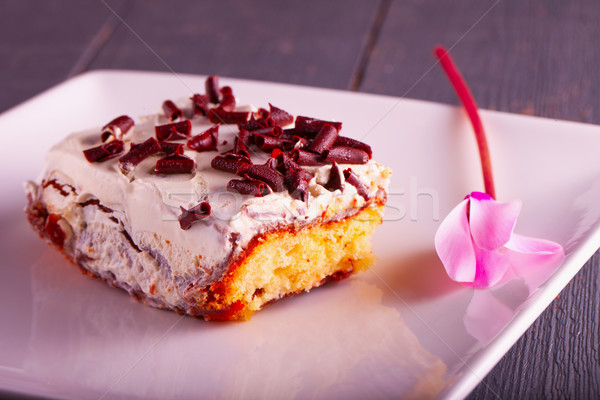 Cake and flower Stock photo © Koufax73