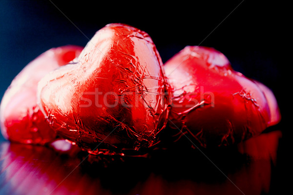 Stockfoto: Harten · weinig · chocolade · snoep · vorm · hart