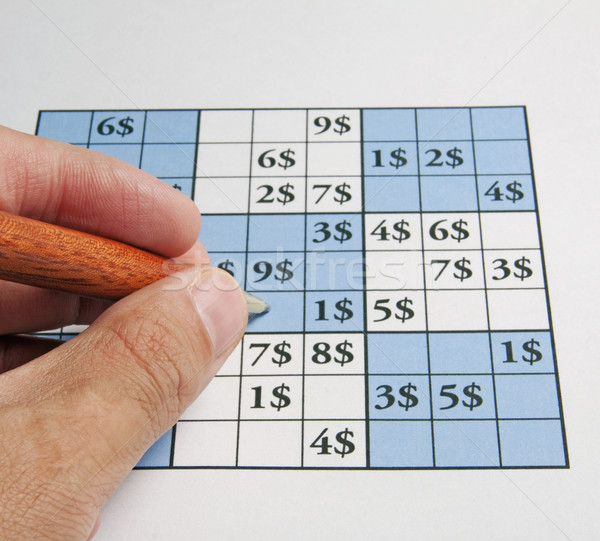 Stock photo: Sudoku with dollars