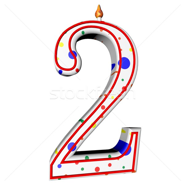 Candle for birthday cake Stock photo © Koufax73