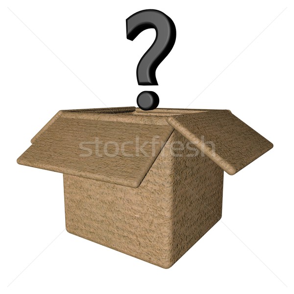 Interrogative box Stock photo © Koufax73