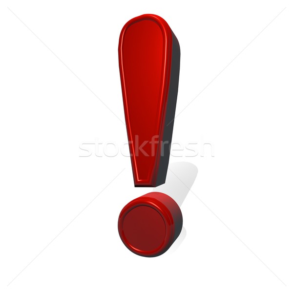 точки знак красный металл материальных 3d визуализации Сток-фото © Koufax73