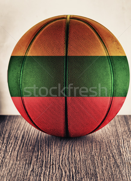 Lituanie basket vieux cuir pavillon [[stock_photo]] © Koufax73