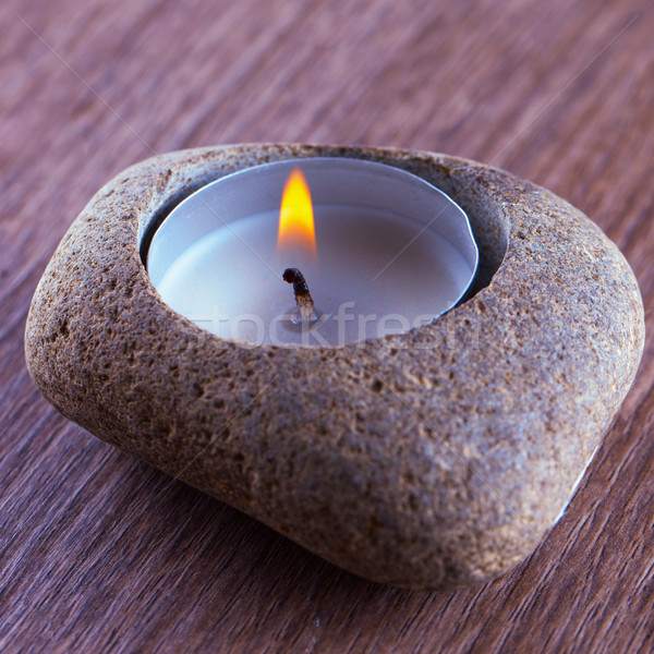 каменные свечу внутри украшение фон красоту Сток-фото © Koufax73