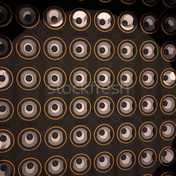 Duvar 3d render kare görüntü konuşmacı güç Stok fotoğraf © Koufax73