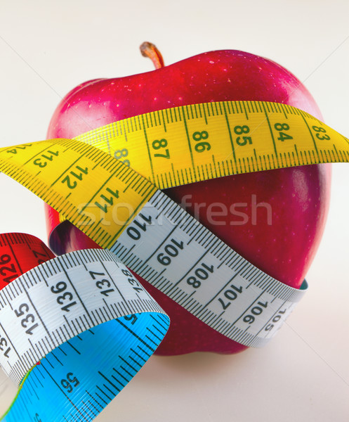 Măr centimetru red apple colorat dietă construcţie Imagine de stoc © Koufax73