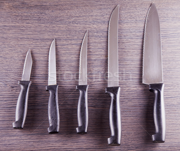 Blades over wood Stock photo © Koufax73