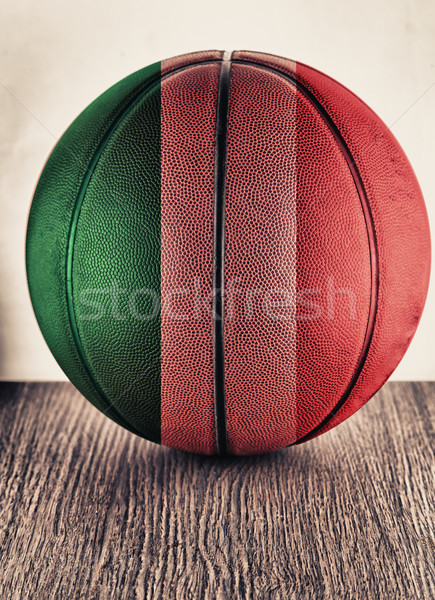 Itália basquetebol velho couro bandeira italiana Foto stock © Koufax73