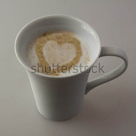 Cappuccino groß weiß Tasse Textur Stock foto © Koufax73