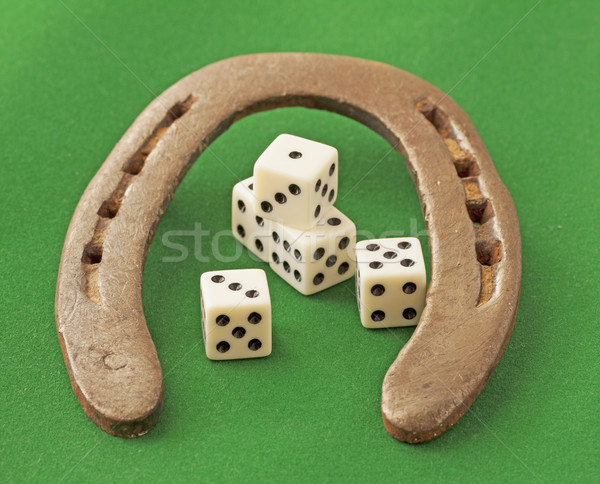 Horseshoe and dice Stock photo © Koufax73